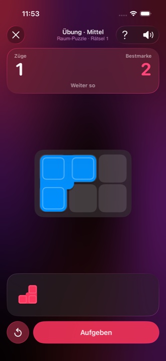 Raum-Puzzle „Passgenau“