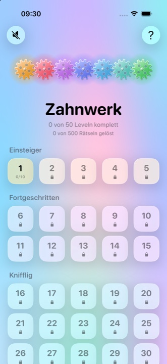 Levelübersicht