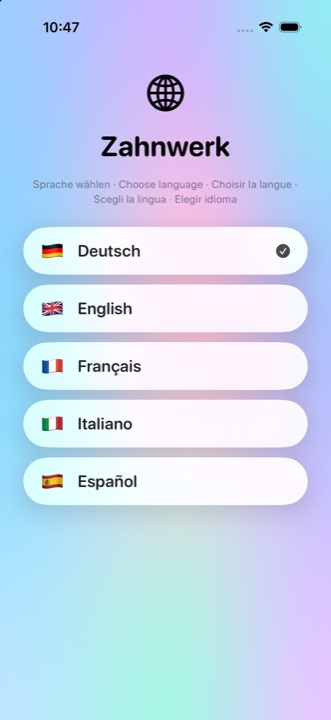 Sprachauswahl